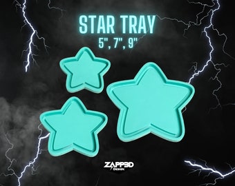 Star Tray Silicone Mold | Sizes - 5", 7", 9" | Star Mold, Tray Mold