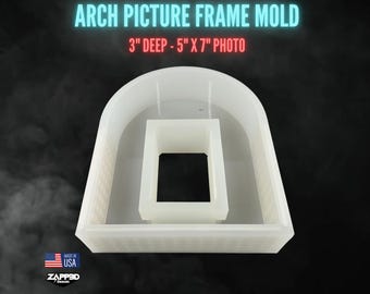 Arch Picture Frame Mold | 3" Deep | 5" X 7" |