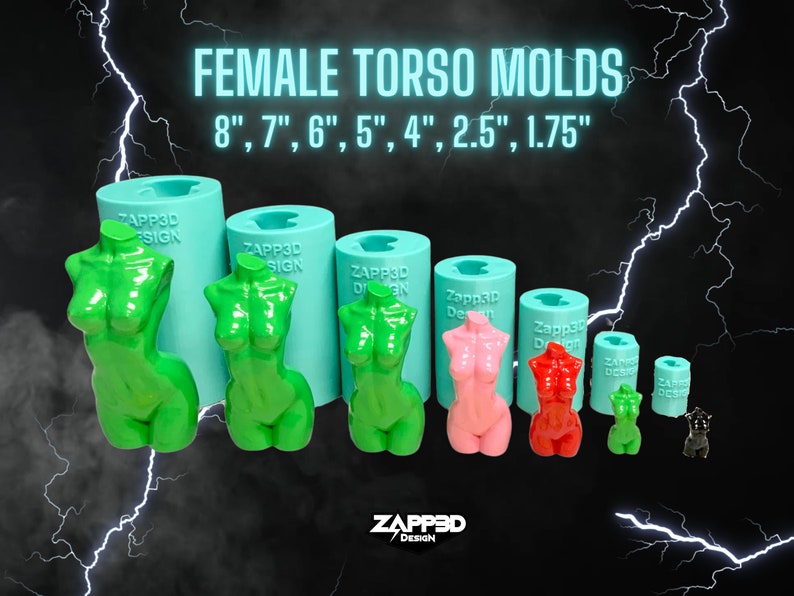 Female Torso Mold, Goddess Mold, Body Mold Candle, Resin Body Mold, Female Body Mold, Candle Molds image 1