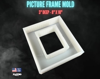 Picture Frame Mold | 3" Deep | 8" X 10" | Frame Mold