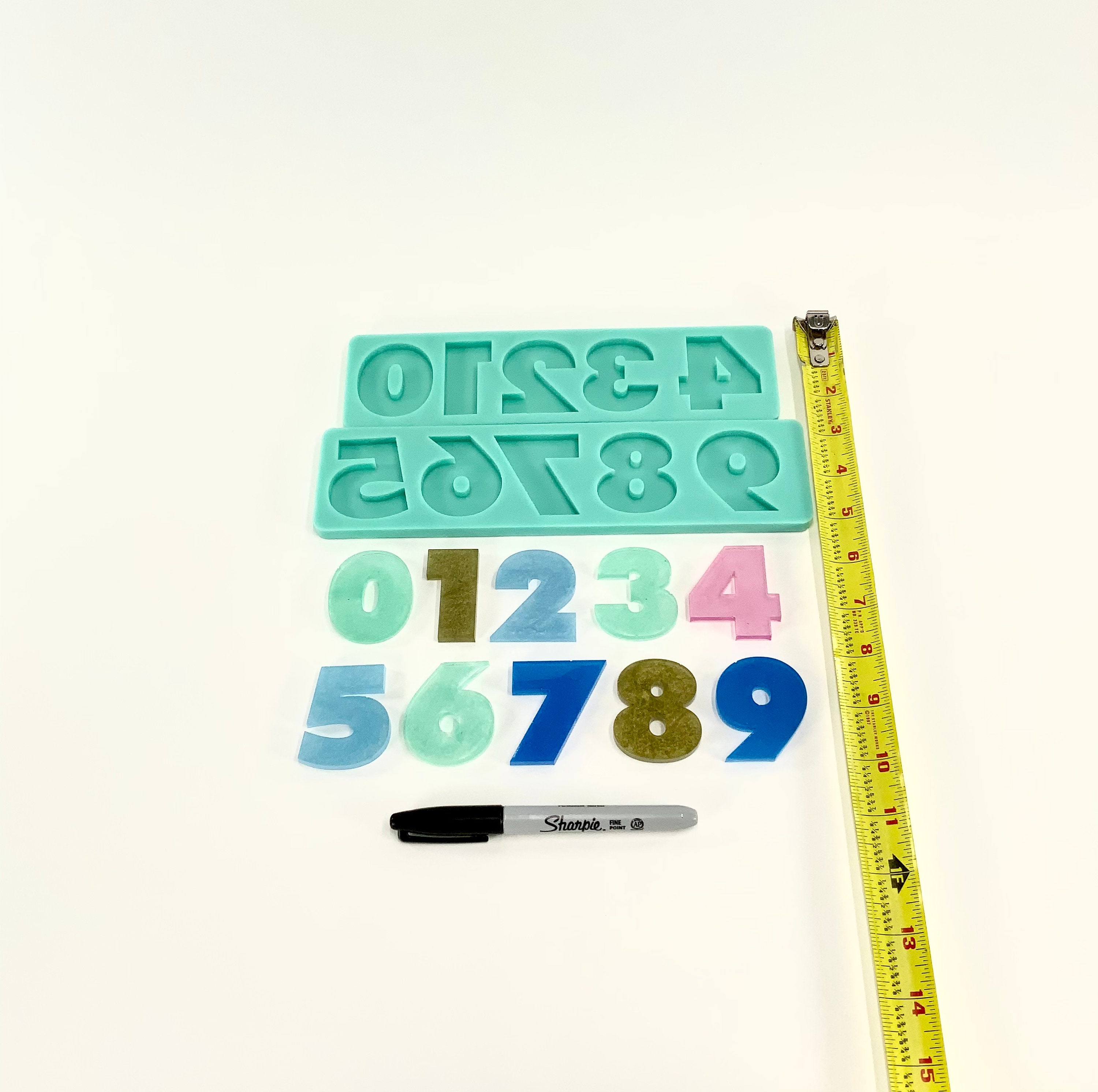 Alphabet Mold, Numbers Mold, Full Reverse