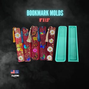 Bookmark Resin Mold | 2 Sizes | Bookmark Mold, Bookmark Silicone Mold, Book Mark Mold