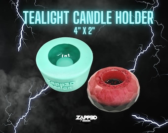 Tealight Candle Holder Mold, Tealight Mold, Tea Light Candle Holder Mold, Candle Holder Mold, Sphere Mold, Faceted Mold