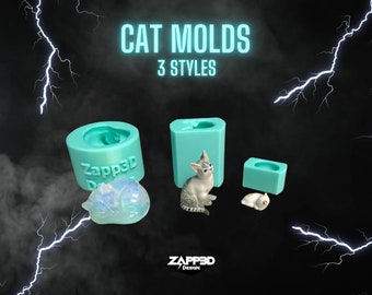 Cat Mold | 3 Styles | Cat Mold for Resin