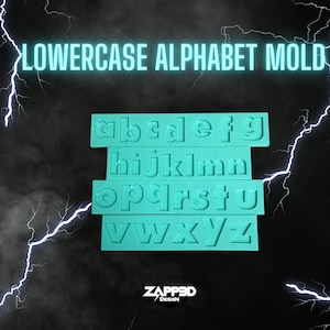 Lowercase Alphabet Mold, Keychain Mold, Magnet Mold, Alphabet Mold, Letter Molds for Resin