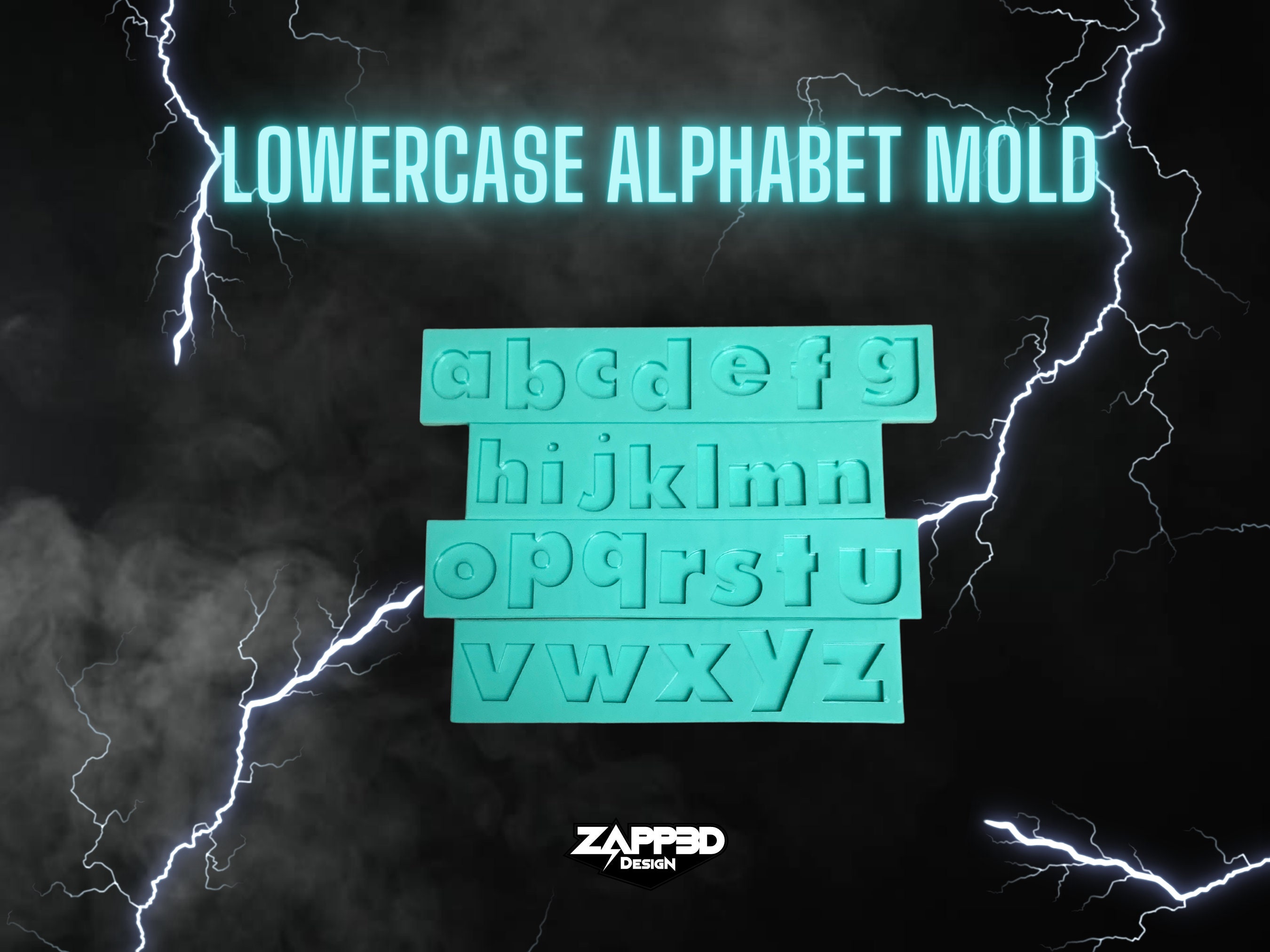 Lowercase Letters From Model Lowercase Alphabet Mold, Keychain Mold, Magnet Mold, Alphabet Mold ...