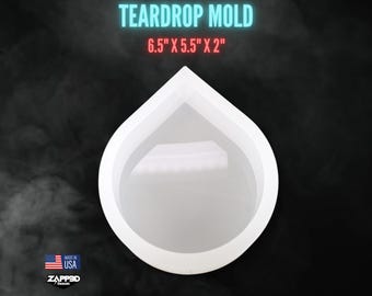 Teardrop Silicone Mold | 6.5" x 5.5" x 2" | Teardrop Mold