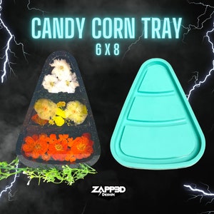 Candy Corn Tray Silicone Mold | Halloween Mold | Spooky Mold |