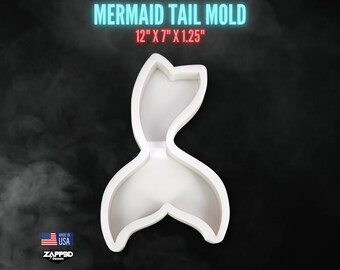 Mermaid Tail Mold | 12" X 7" X 1.25" | Mermaid Mold
