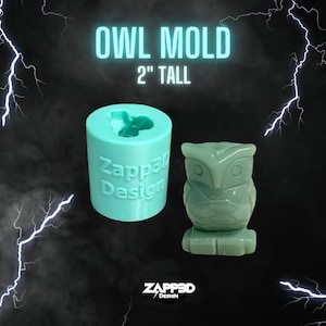 Owl Mold, Owl Mold for Resin, Owl Silicone Mold, Bird Mold, Animal Mold, 3D Mold, Cute Mold