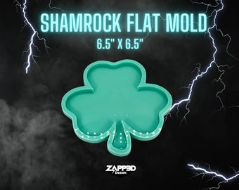 Shamrock FLAT Silicone Mold for Resin, Wall Hanging Mold, Silicon Mould