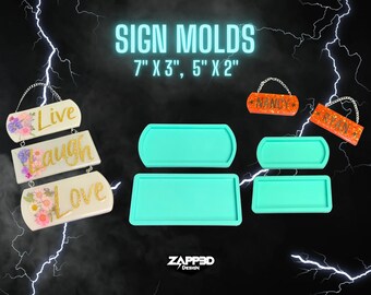 Sign Molds for Resin, Wall Hanging Mold, Hanging Sign Mold, Flat Mold