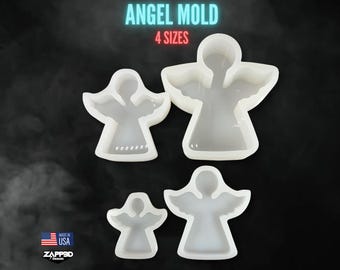 Deep Angel Silicone Mold | 4 SIZES | Angel Mold, Memorial Molds