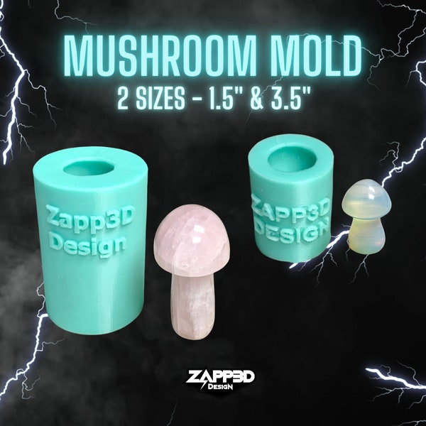 Mushroom Molds for Resin | 2 Sizes | 3D Mushroom Mold, Mushroom Silicone Mold, Mushroom Resin Mold, 3D Mold, Cute Mold, Small Mold