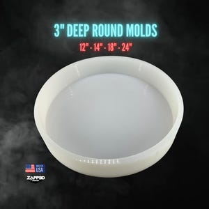 Deep Round Mold | 4 Sizes | ULTRA QUALITY | Table Mold, Round Mold, Floral Preservation Mold, Deep Circle Mold, Deep Round Table Mold