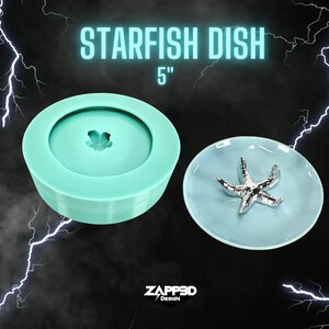 Starfish Mold, Trinket Dish Mold Resin, Beauty Dish Mold, Ocean Mold, Beach Mold, Trinket Mold, 3D Mold