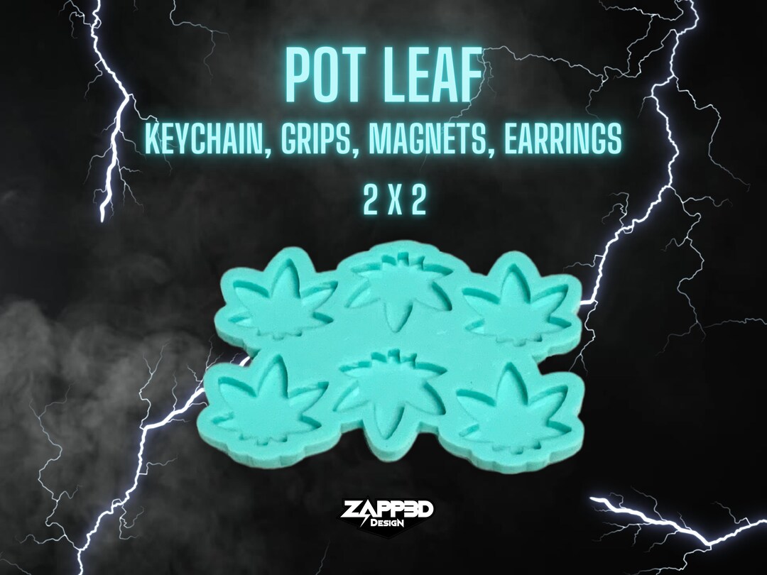 Pot Leaf Mold, Weed Mold Keychain Mold, Mold, Earring Mold