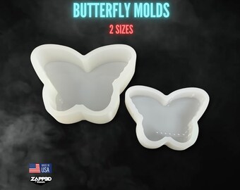 Deep Butterfly Silicone Mold | 2 Sizes | Butterfly Mold, Memorial Mold