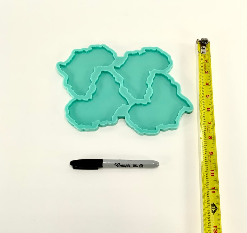 Africa Coaster Set Silicone Mold Shiny for Resin Crafting Etsy