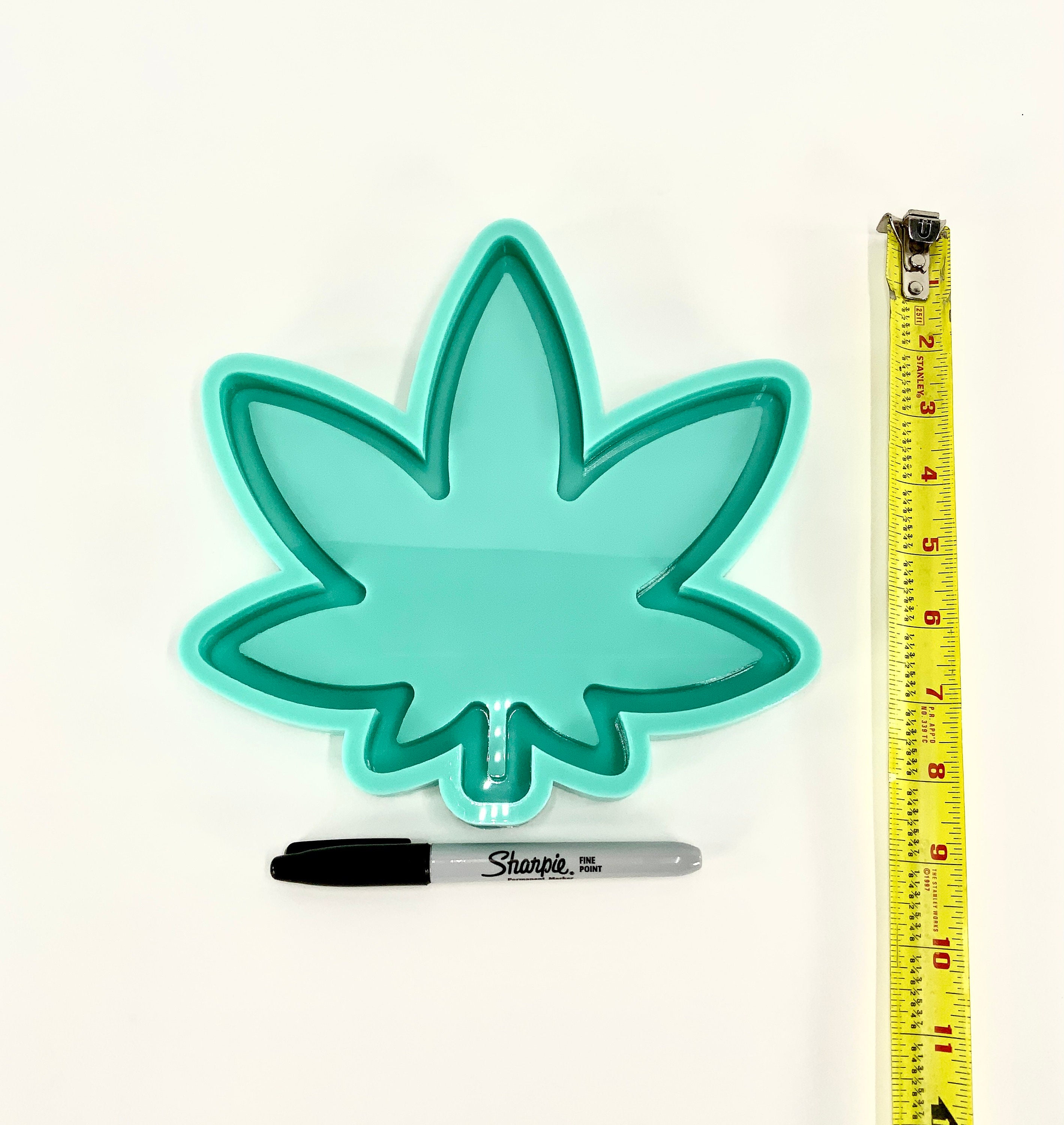 Pot Leaf Weed Tray Shiny Silicone Mold for Resin Crafting Etsy