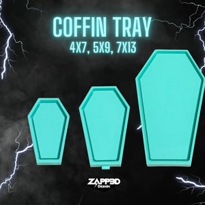 Coffin Tray Silicone Mold | Sizes - 4&quot;x7&quot;, 5&quot;x9&quot;, 7&quot;x13&quot; |