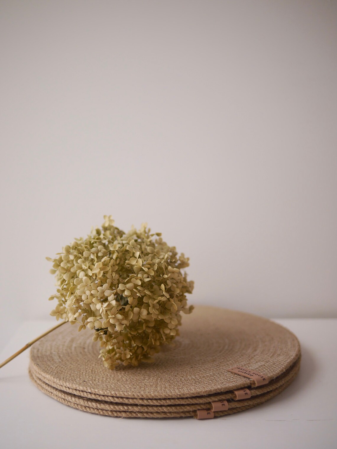 Jute Rope Placemats Set Jute Coasters Set Round Placemats Etsy