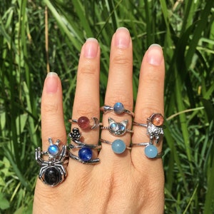 Energy Crystal Ring Etsy New Zealand