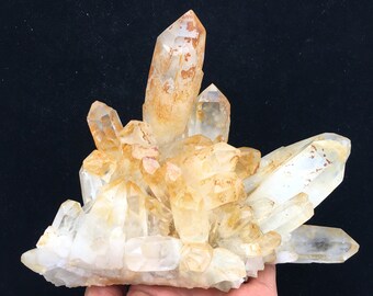 crystals Natural smokey quartz clusters