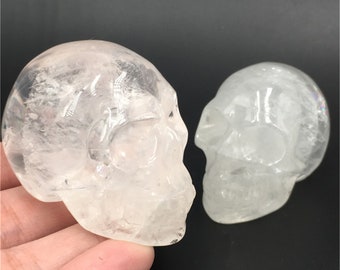Clear Quartz Mini Tiny 1 inch Carved SkullsPolishedChakraReikiCrystalsStones