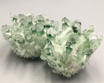1PC Natural Quartz Crystal Green Ghost Cluster,Crystal VUG,Collection,Crystal healing,Mineral samples,Home Decoration,Reiki healing 400G+