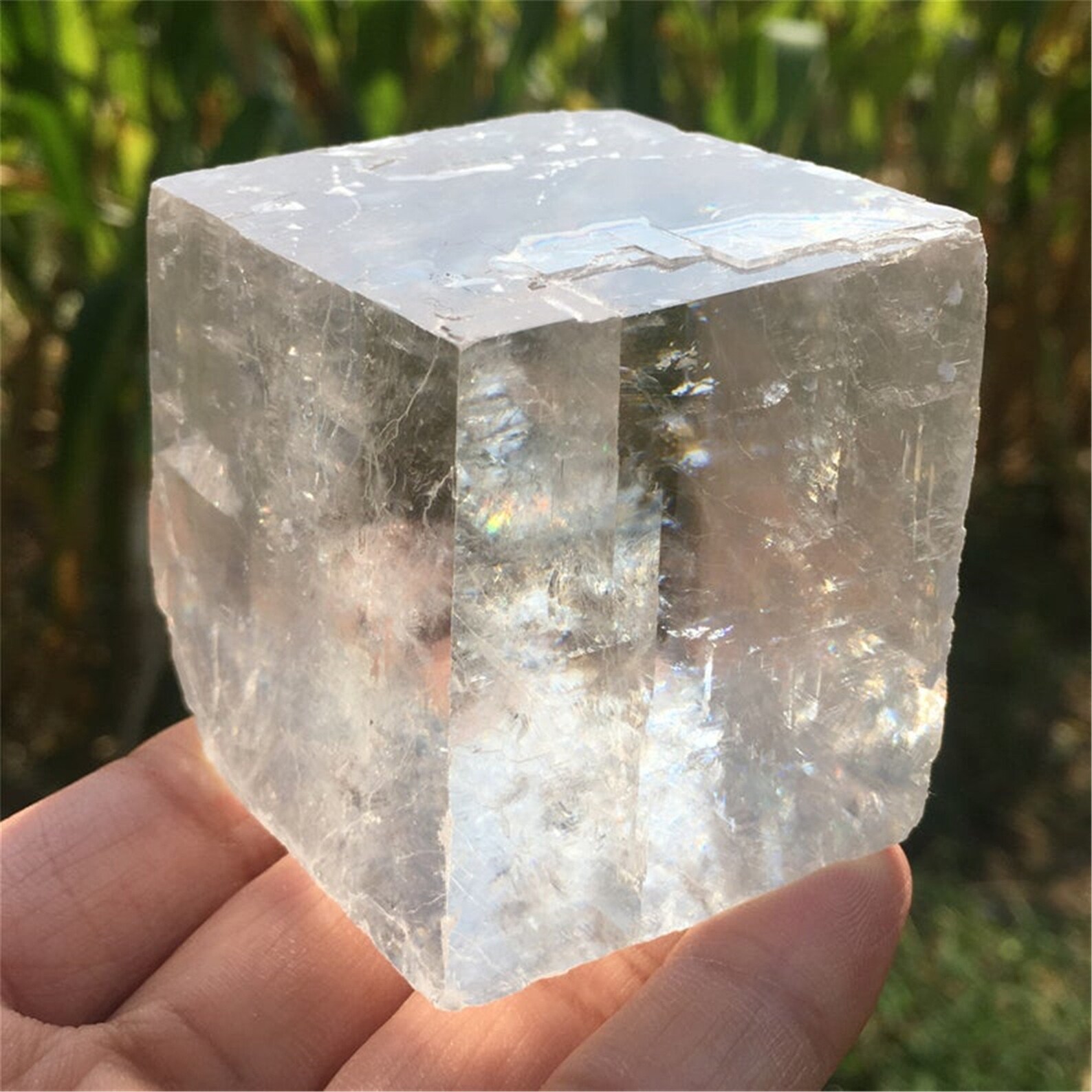 200g Natural White Quartz Crystal Iceland Spar Optical Etsy