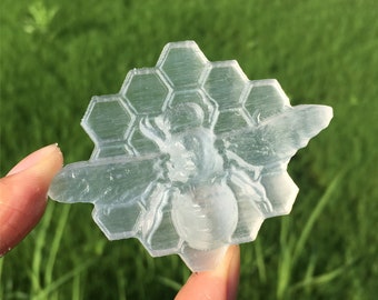 1PC Natural Selenite Bee,Quartz Crystal Bee,Reiki Healing,Home Decoration,Crystal Carving,Selenite Animals,Crystal Gift,Mineral Samples 35g+