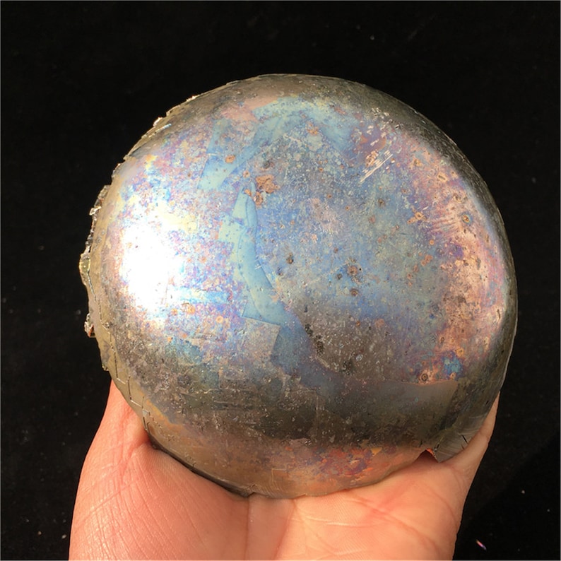 1.25LB Rainbow Bismuth Ore Geode Crystal Quartz Titanium Mineral Bowl,Home Decoration,Crystal healing,Crystal Collection,Mineral Samples