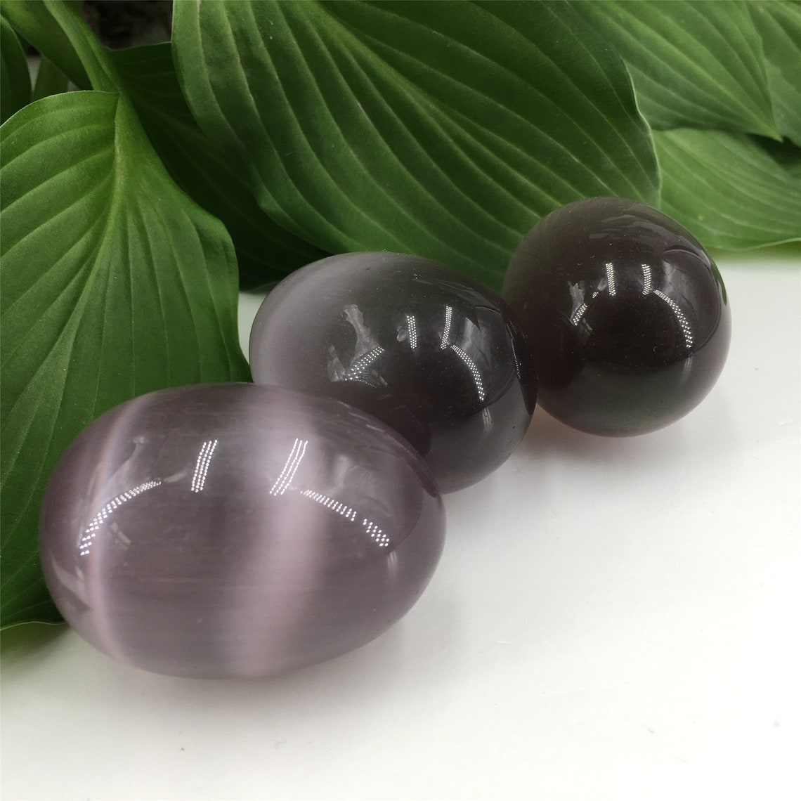 80g Purple Cat's Eye Jasper EggQuartz EggCrystal Etsy