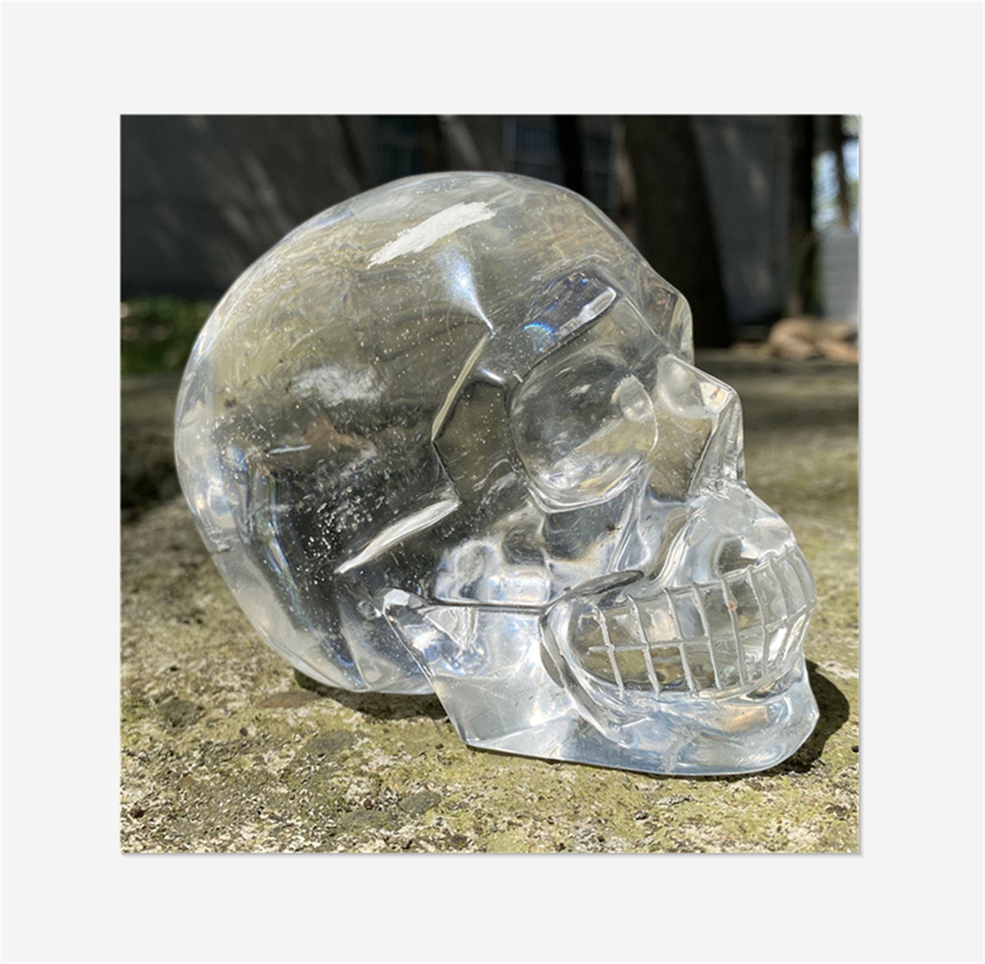 top!Carved Clear Melting Skull quartz stone Crystal Healing Crystal Decorate top!Carved Clear Melting Skull quartz stone Crystal Healing Crystal Decorate