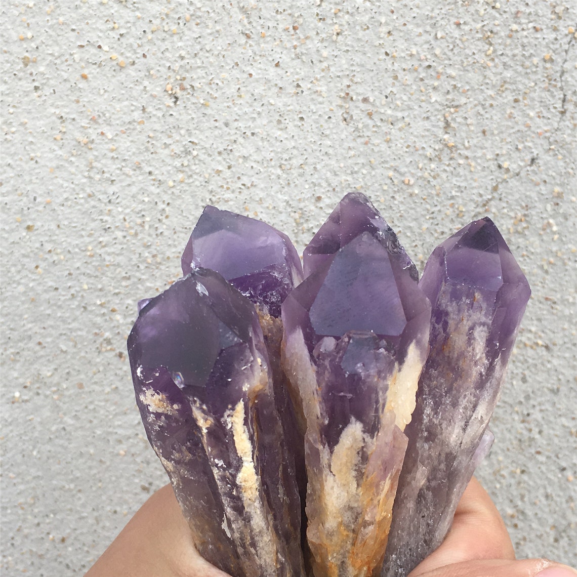 2.2LB Natural Amethyst backbone Quartz Crystal Home Etsy