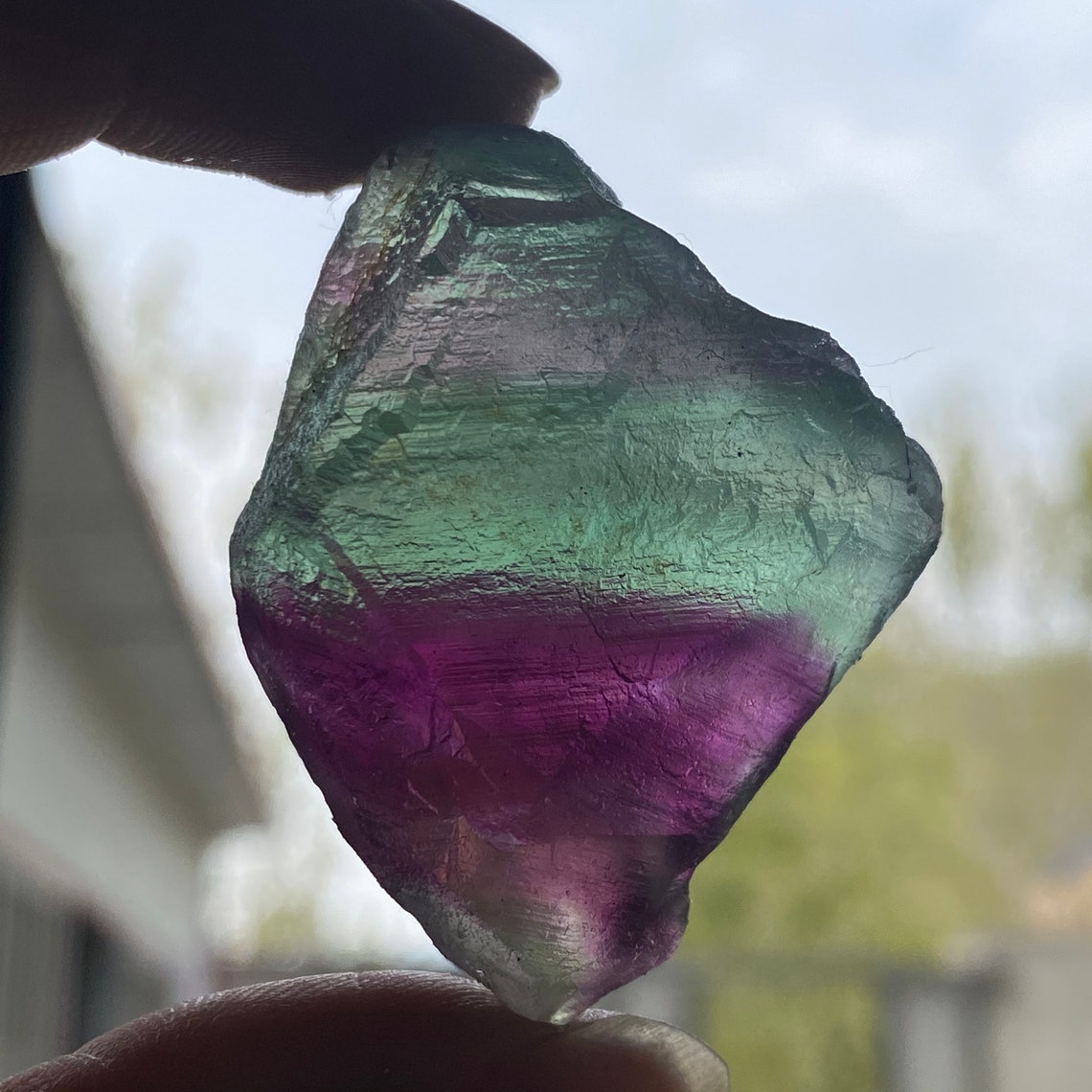5PC Natural Rainbow Fluorite Rough Stone Crystal Healing | Etsy