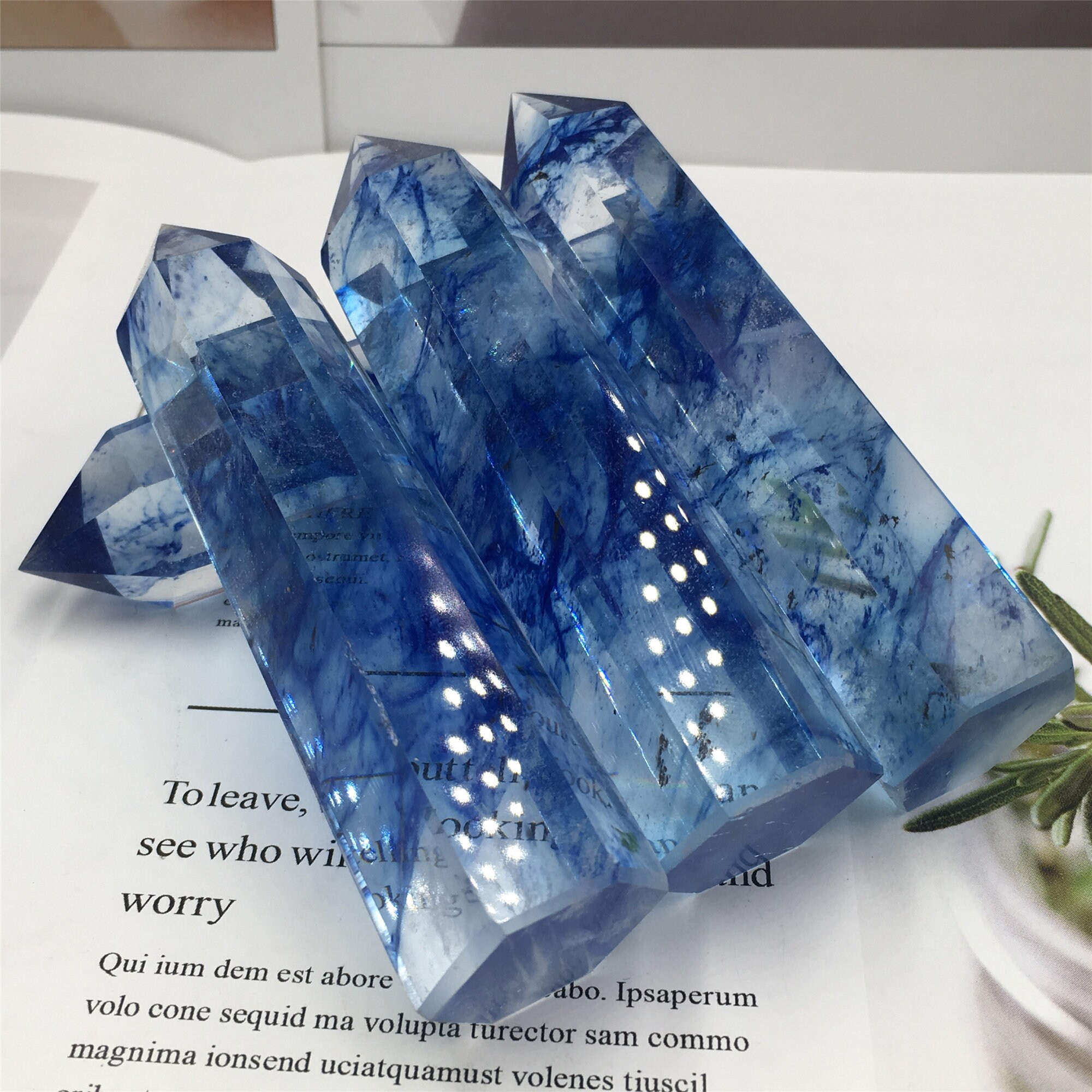 70g Blue Smelting Quartz Crystal Obeliskquartz Crystal Etsy UK