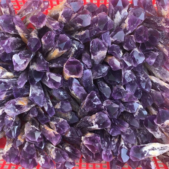 2.2LB Natural Amethyst backbone Quartz Crystal Home Etsy