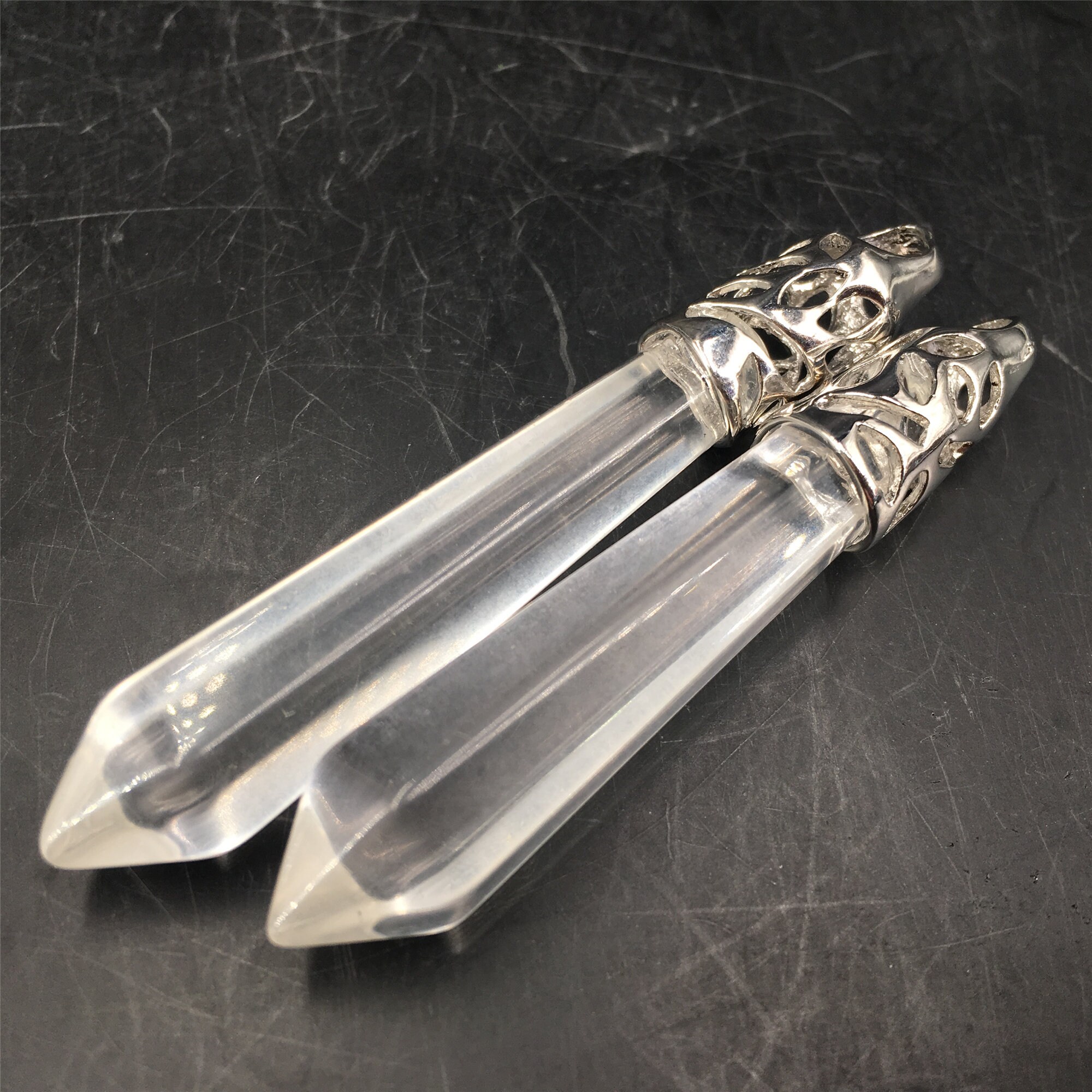 5PCS Clear Melting Stone Quartz PendantCrystal Etsy