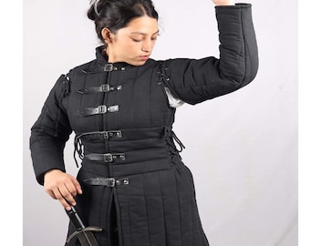 Women's Quilted Gambeson, Medieval Armor, Renaissance Costume