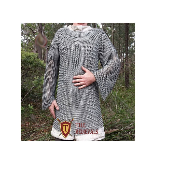 MEDIEVAL SKIRT CHAINMAIL BUTTED 10MM SCA LARP MILD STEEL RING