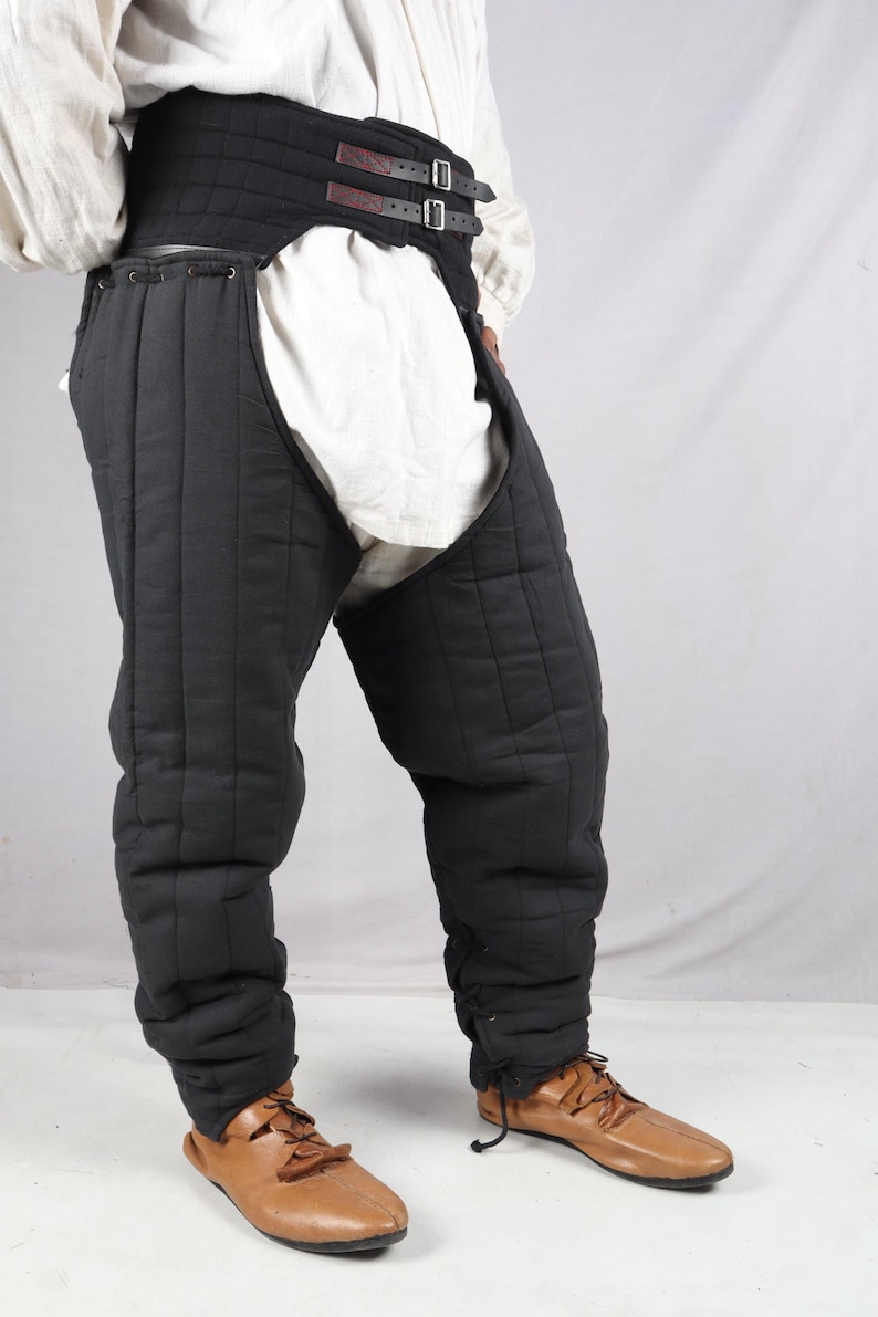 Medieval Waist Belt for Knight Costume, Leather Gambeson C-Belts, Cosplay Armor Accessory, image 2