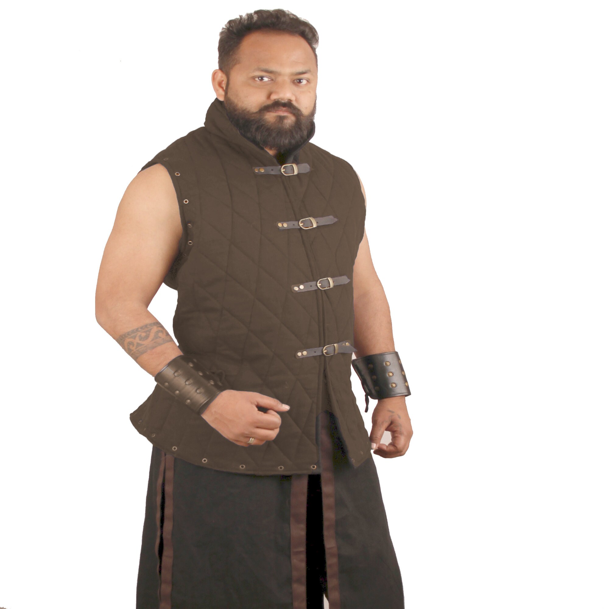 Medievals VEST Thick Padded Gambeson Vest Coat Aketon Jacket Medievals VEST Thick Padded Gambeson Vest Coat Aketon Jacket