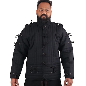 Medieval Gambeson, Padded armor Protection, Padded Gambeson, Quilted Gambeson, Fencing Gambeson, Reenactors life