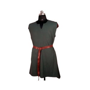Mens Medieval Cotton Tunic Shirt: Full Length Sleeve