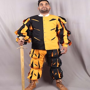 Landsknecht Costume, Renaissance dress for men, Medieval armor, Renfair Outfit for men, Cosplay , german Doublet