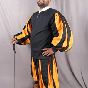 Landsknecht Costume with Chemise, Renaissance Festival Costume, Mittelaterliches RenaissanceKleid, Landsknecht Tunika, Renaissance-Hosen