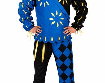 Renaissance-Festkleid, Landsknecht Costume,Medievals Doublet Wams & Hosen, Cosplay-Kostum
