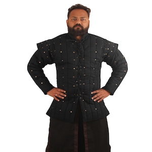 Renaissance Costume, Medieval Clothing, SCA Gambeson, Padded Armor Protection, Cosplay Clothing, 16th Century Fashion